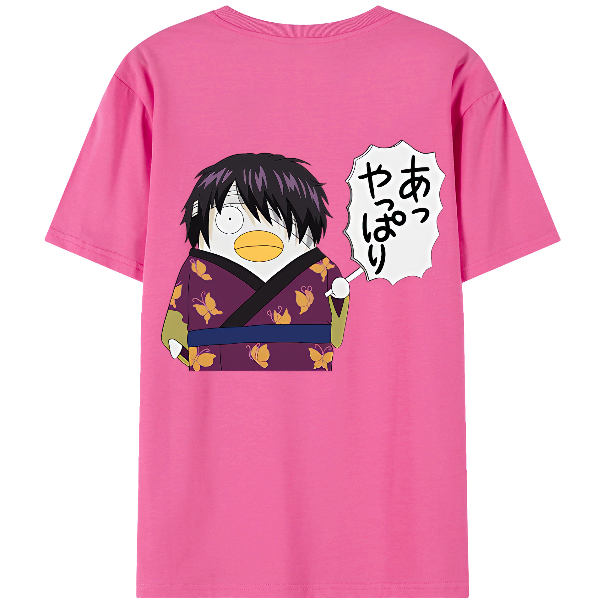 （画像用） ぎんたま 坂田銀時（さかたぎんとき） 神楽 志村新八（しむら しんぱち） GINTAMA Sakata Gintoki Kagura Shimura Shinpachi レディース半袖Tシャツ(バックプリント)